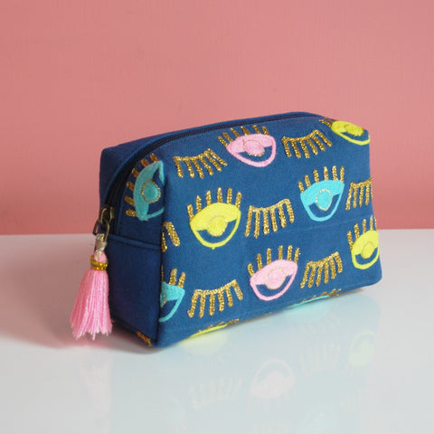 Evil Eye makeup pouch