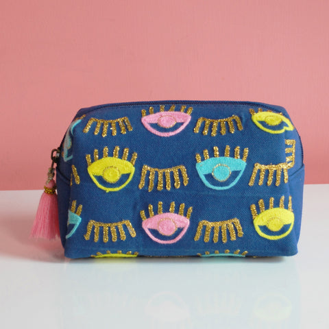 Evil Eye makeup pouch