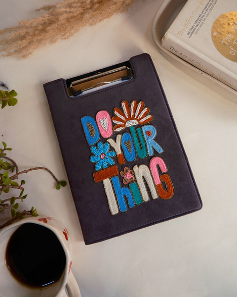 Do Your Things-Embroidered Reusable Journals