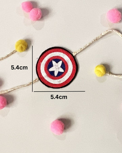 Embroidered Rakhi Magnet - Captain America l