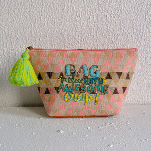 Bag filled with awesome crap Makeup Pouch