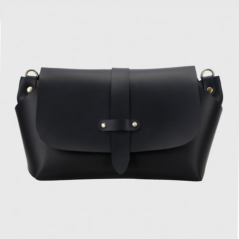 MULTI STRAP SLING BAG- BLACK(WITHOUT STRAP)