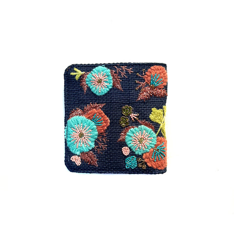 Blessed Blue Snap Button Wallet