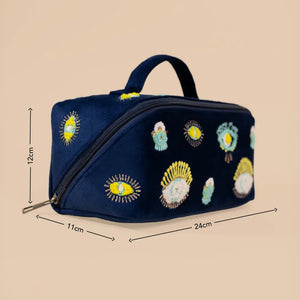 Blue Evil Eye Makeup Pouch – Protective Charm Cosmetic Bag