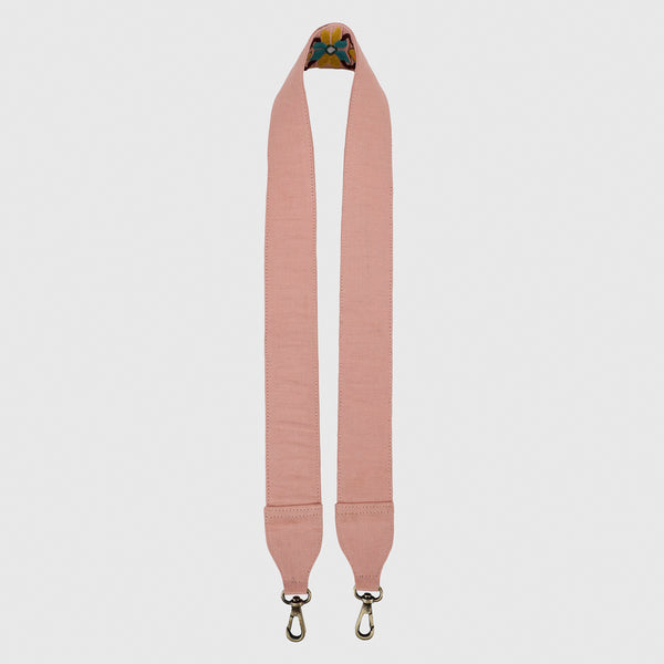 SLING BAG BROWN WITH BOHOME EMBROIDERED STRAP