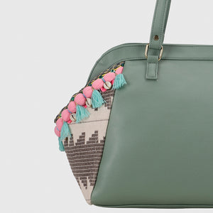 Boho Weekender Bag - Green