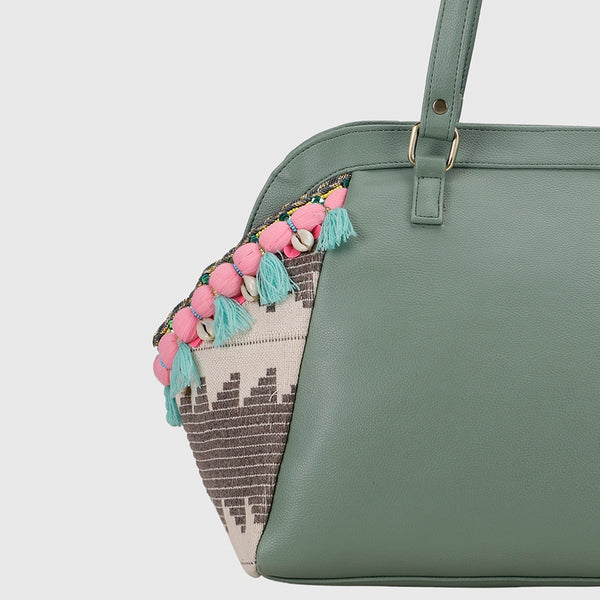 Boho Weekender Bag - Green