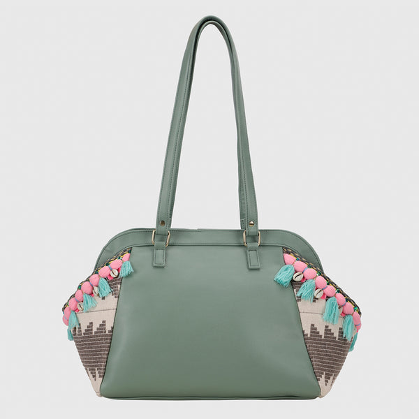 Boho Weekender Bag - Green