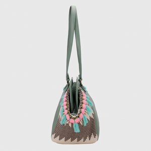Boho Weekender Bag - Green