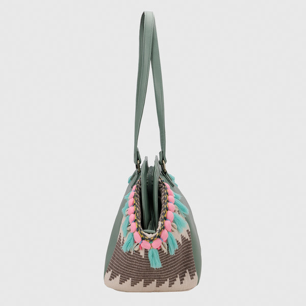 Boho Weekender Bag - Green