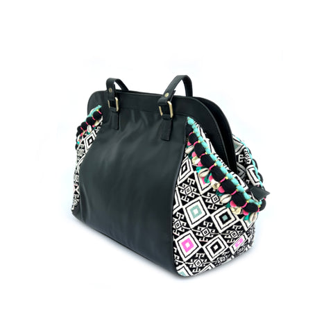 BOHO WEEKENDER BLACK GEO