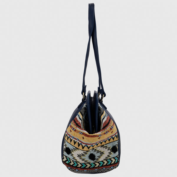 Boho Weekeder Bag - Navy