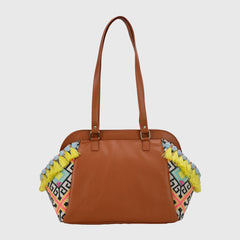 Boho Weekender Bag - Tan