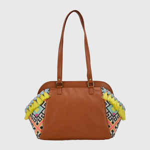 Boho Weekender Bag - Tan