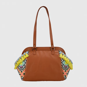 Boho Weekender Bag - Tan