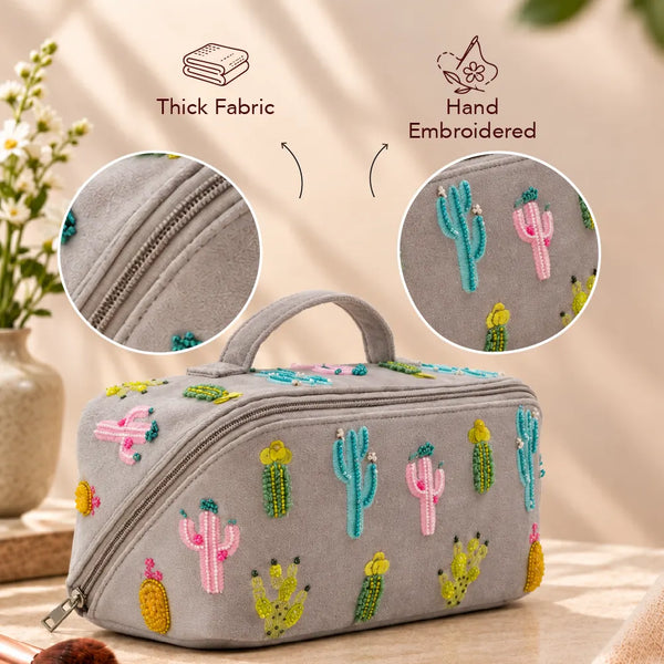 Cactus Sand shell Makeup Pouch