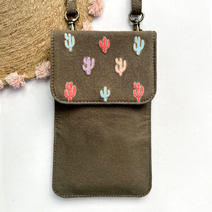 Cactus Phone Sling Bag + Wallet