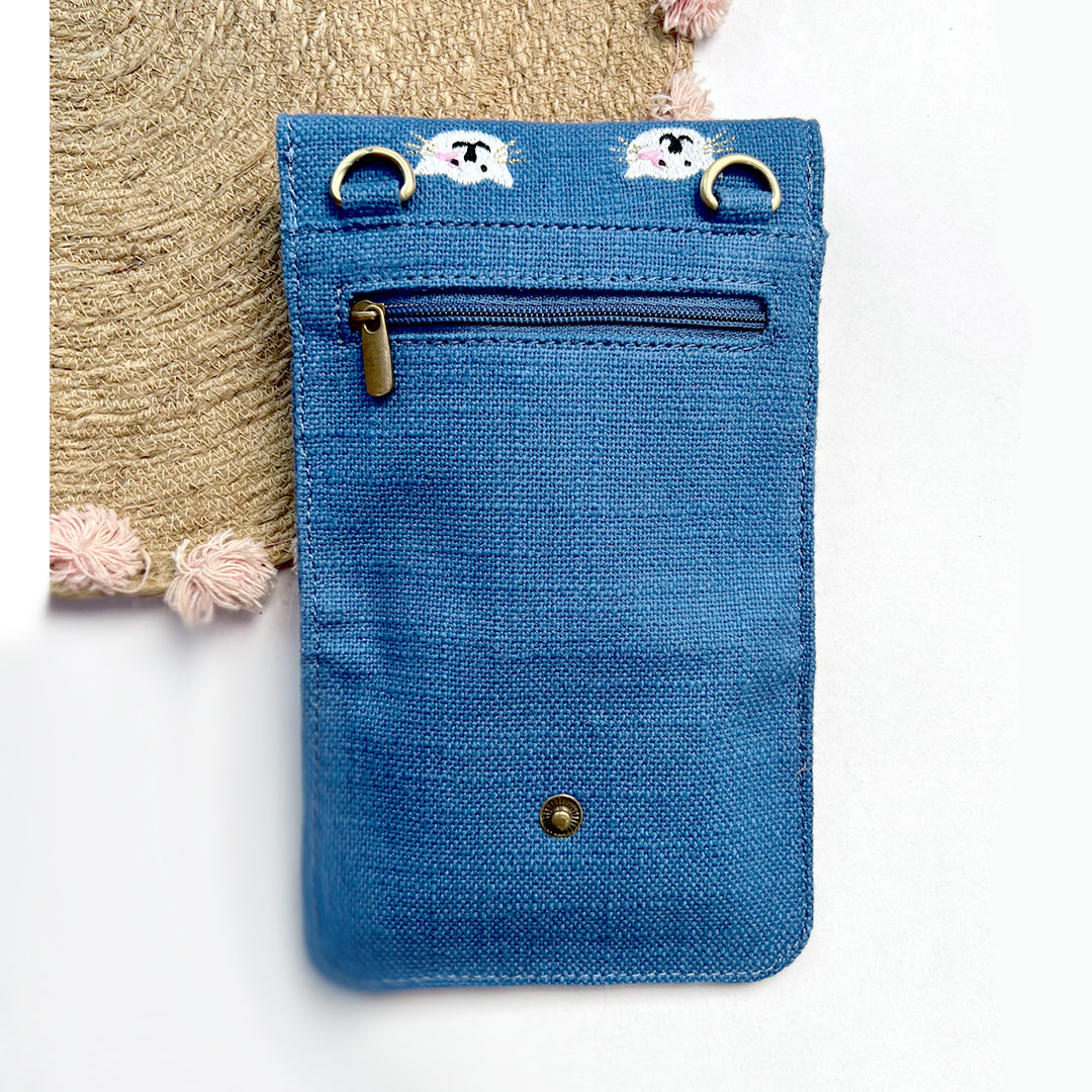 CAT Phone Sling bag + wallet