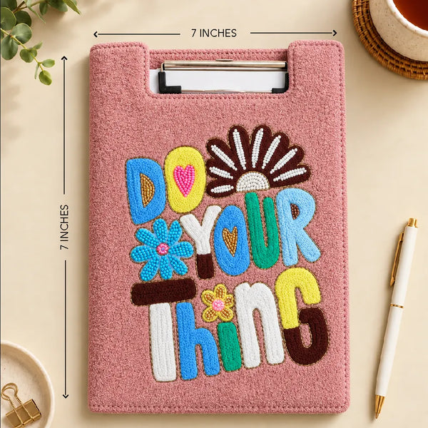 Do Your Things - Embroidered Reusable Journals