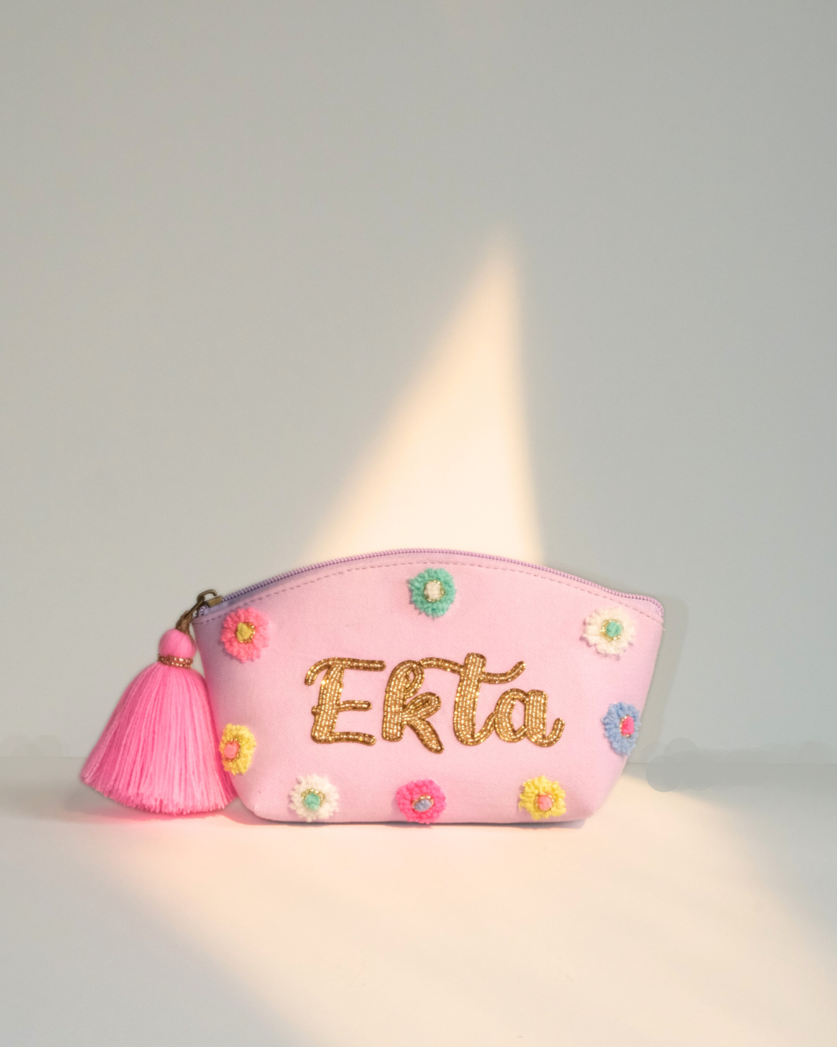 Customized Flower Namepouch - Ekta