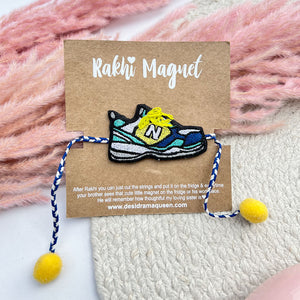 RM-NEW-BALANCE-SHOES  | Rakhi | Rakhi for brothers | Rakhi for Sisters | Hand Embroidered Rakhis | handmade Rakhis | Rakhi Magnets | quirky Rakhis | Cute Rakhis | fun Rakhis | funny Rakhis 