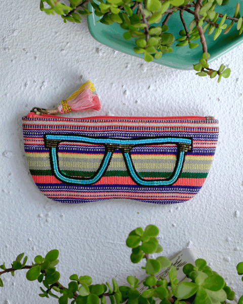Sunglass Case- Multi Stripes