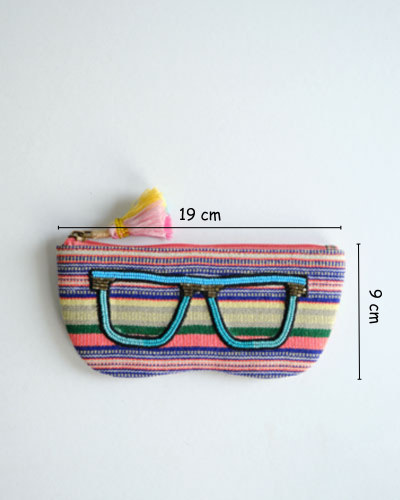 Sunglass Case- Multi Stripes
