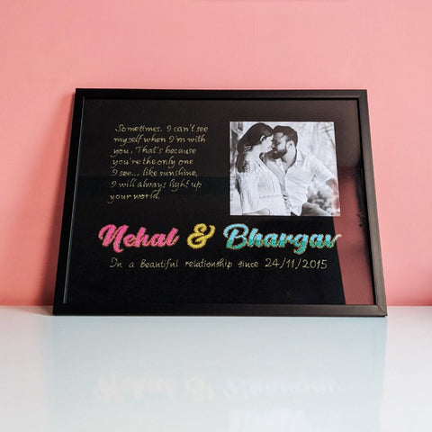 Personalized Nameplate with picture (black)