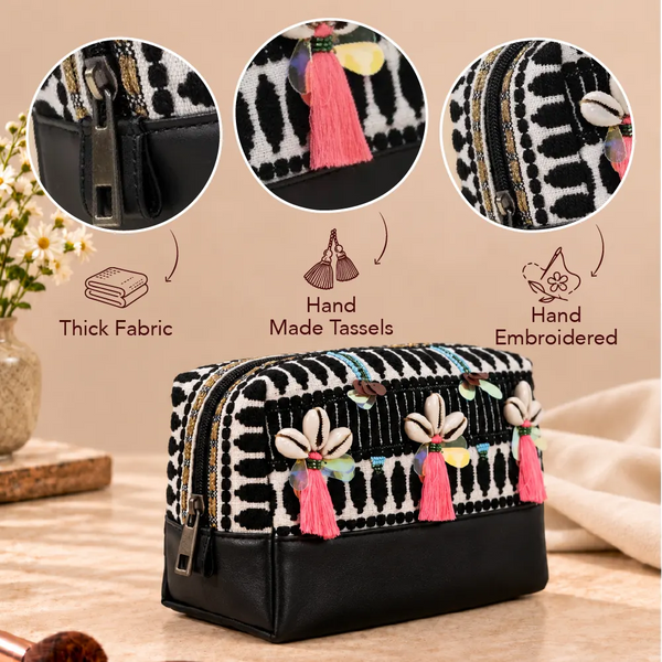 New Make Up Kit Big: Black With Shells