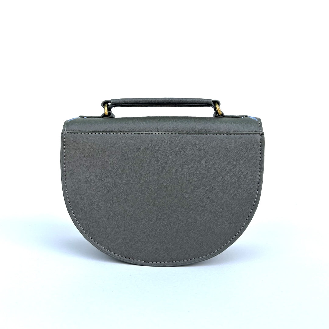 REXINE FLORAL GREY SLING BAG