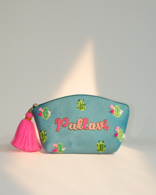 Customized Cactus Namepouch - Pallavi