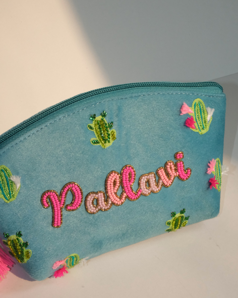 Customized Cactus Namepouch - Pallavi