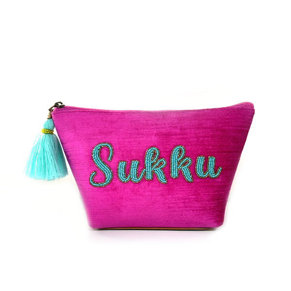 Personalized hot pink Namepouch - Sukku