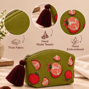 Pomegranate Makeup Pouch