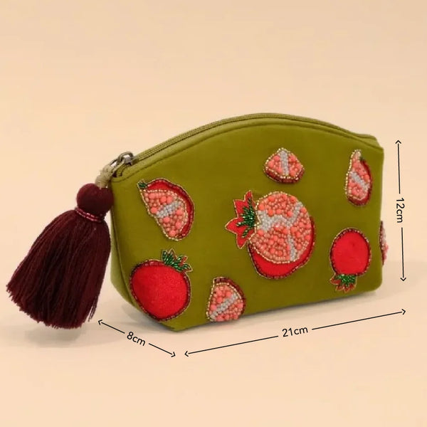 Pomegranate Makeup Pouch