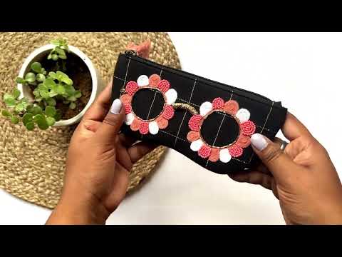 Clara Black- Peach Sunglass Cover