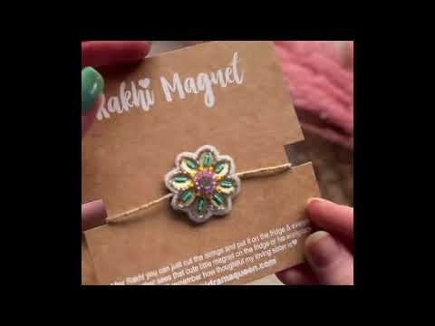 Embroidered Rakhi Magnet - Twinkle