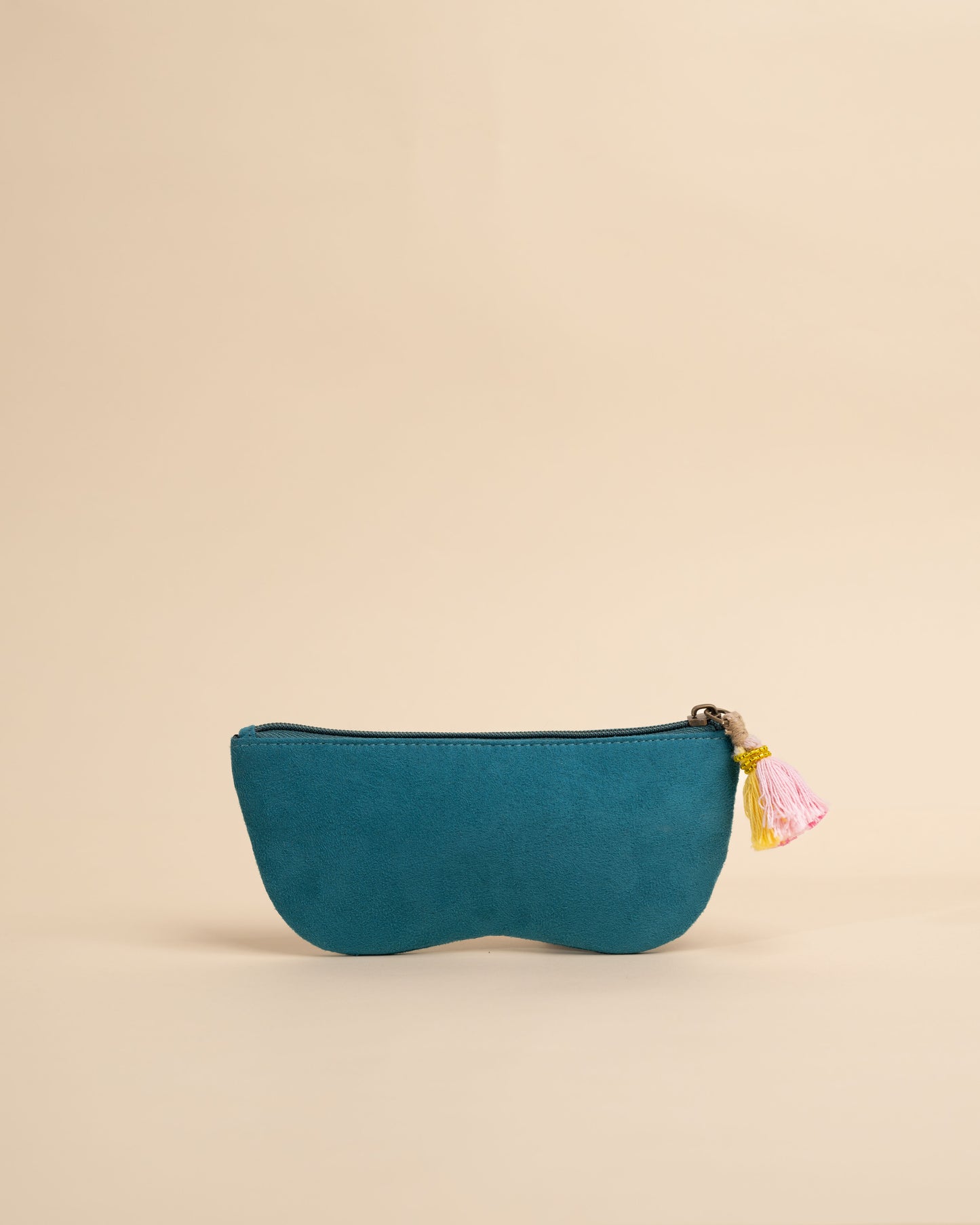 Quirky turquoise sunglass case – handcrafted accessory for glasses