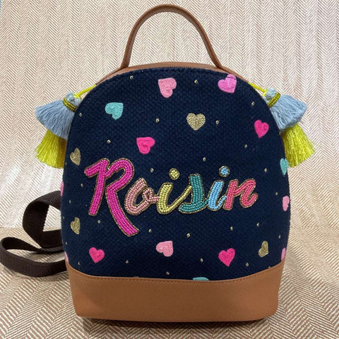 Personalized Backpack - Navy Blue