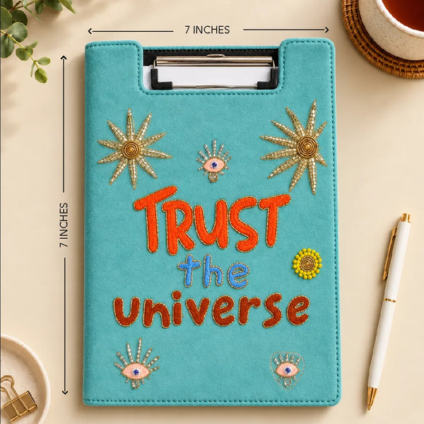 Trust The Universe - Embroidered Reusable Journals
