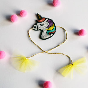Embroidered Rakhi Magnet - UNICORN