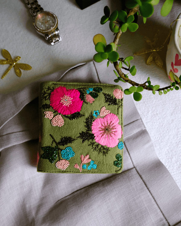 Blessed Floral - Snap Button Wallet