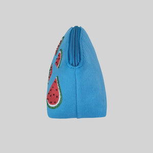 Watermelon Teal Makeup Pouch